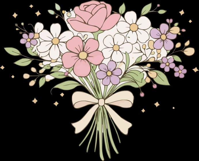 Fresh flowers illustration